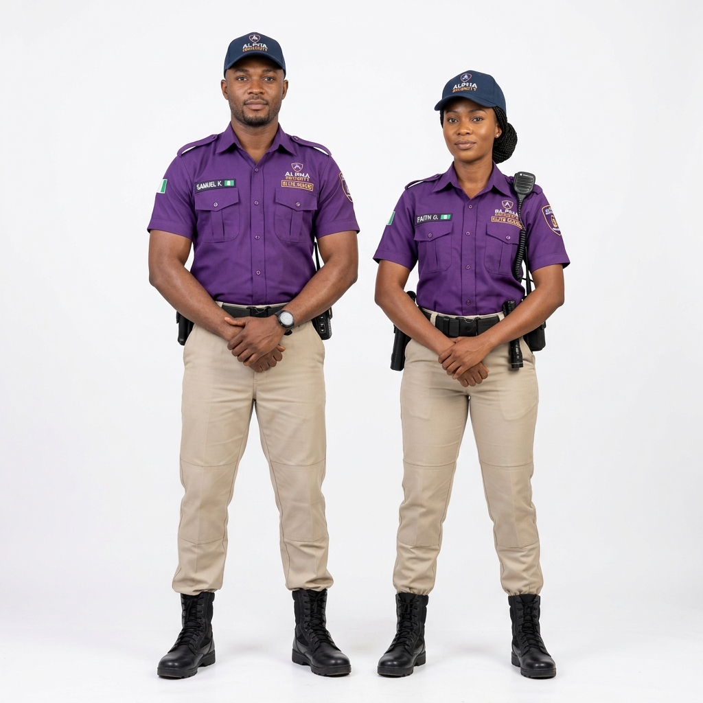 Professional Security Guards Standing